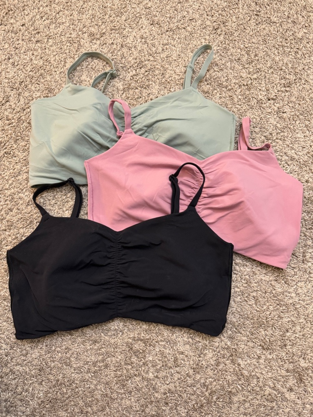 Women’s Everyday Soft Light Support Ruched Sports Bras